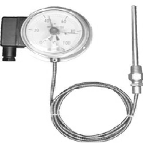 Liquid filled Thermometer with contact (MODEL NO : SS-4020)